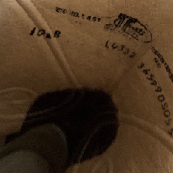 Justin Womens Distressed 10B Leather Western Cowboy Boots Snip Toe Swirl Stitch - Picture 7 of 15